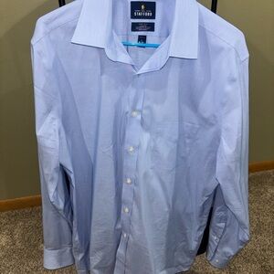 Stafford Men's Sky Blue Dress Shirt